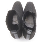 Hermes Volvert Exlibris Heels Knit Leather Short Boots Shoes Black Box — view 4