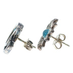 Gucci GG Marmont Flower Color Stone Stud Earrings Silver — view 3