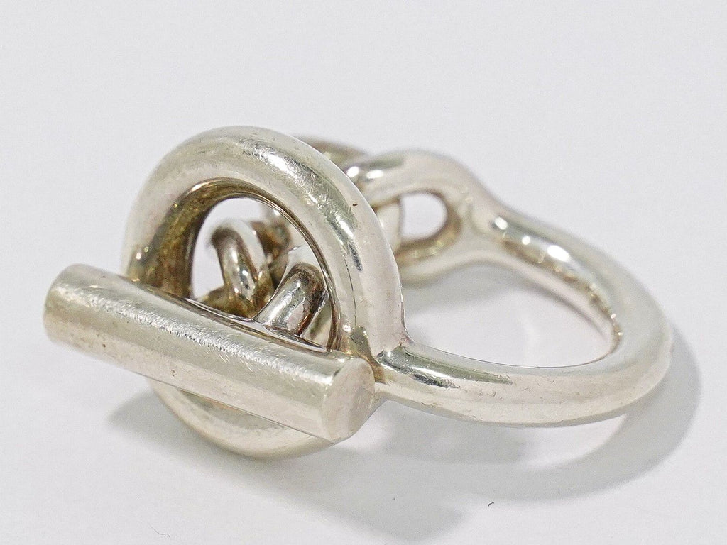Hermes Croisette Ring 51 Silver — view 2