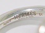 Hermes Croisette Ring 51 Silver — view 7