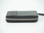 Gucci Guccissima Leather Zip Around Coin Purse Black — view 5