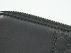 Gucci Guccissima Leather Zip Around Coin Purse Black — view 7