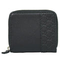 Gucci Guccissima Leather Zip Around Coin Purse Black