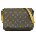 Louis Vuitton LV Musette Tango Short Monogram Shoulder Bag Brown