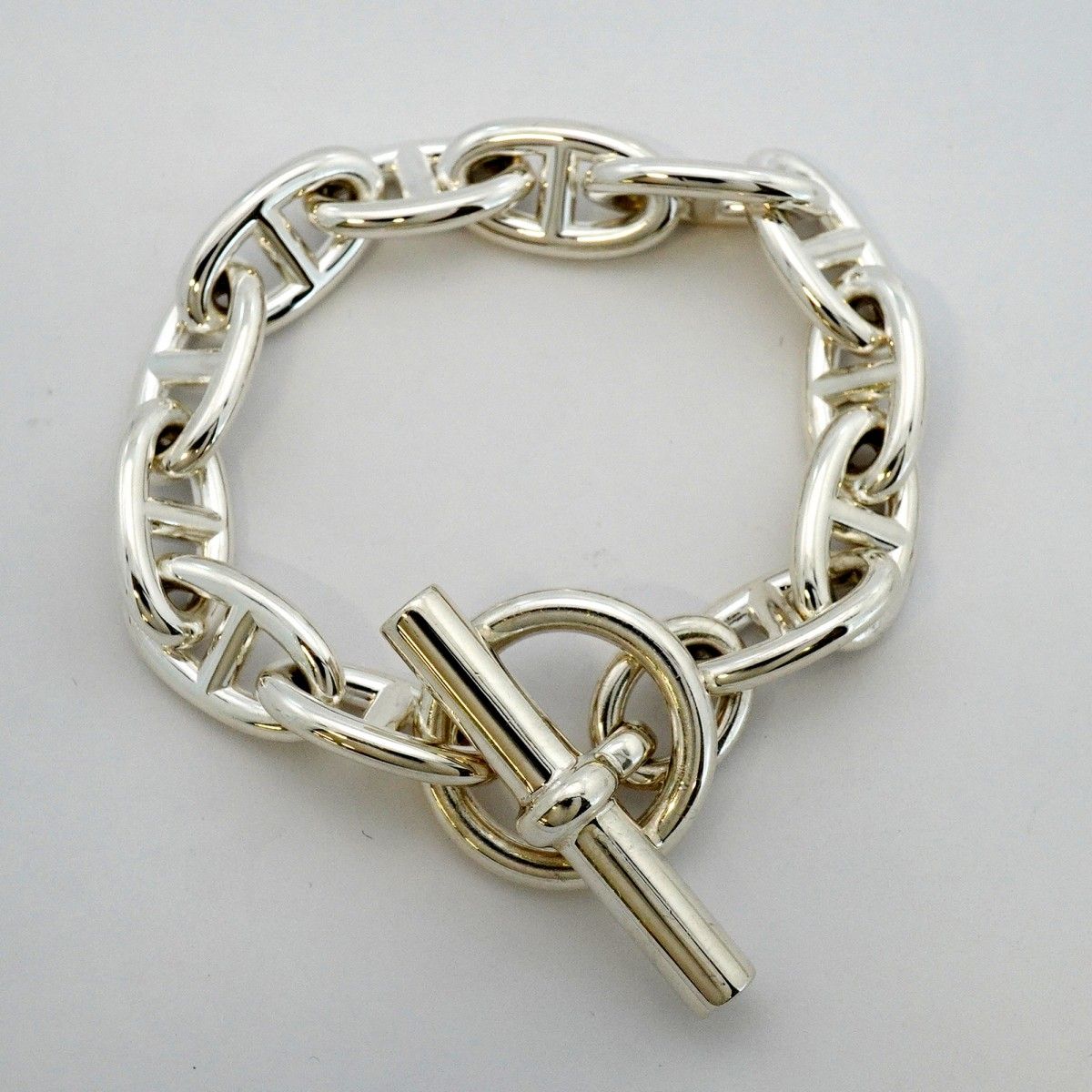 Hermes Bracelet Chaine D'ancre GM 12 Links 925 Sterling Silver — view 3