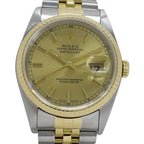 Rolex Datejust Number Watch Automatic Winding at Stainless Steel Gold YG — view 2