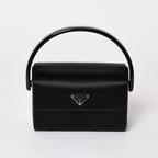 Prada Handbag Satin Mini Vanity Acetate Black