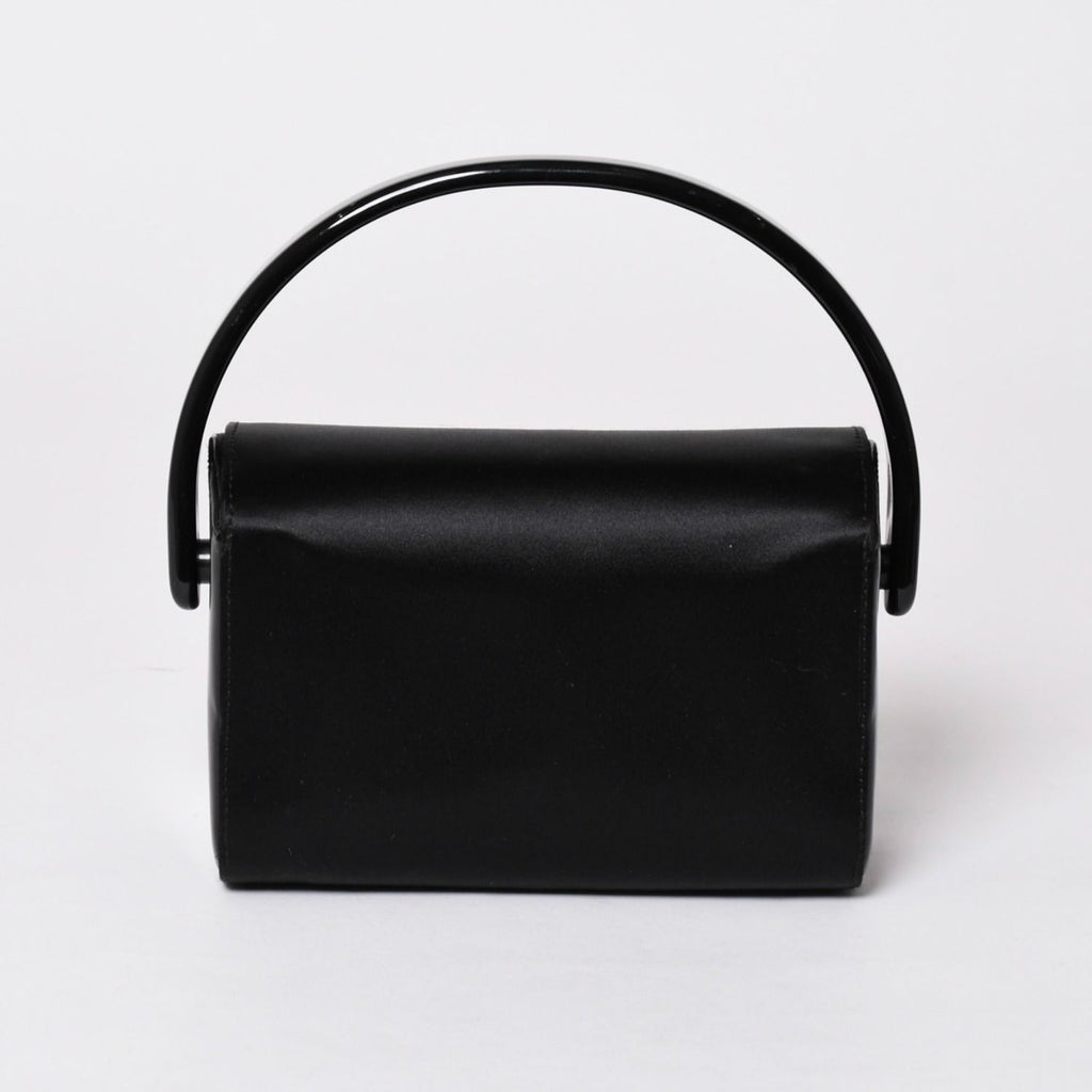 Prada Handbag Satin Mini Vanity Acetate Black — view 2