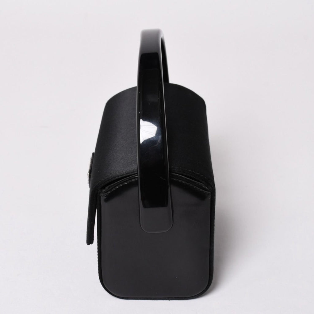 Prada Handbag Satin Mini Vanity Acetate Black — view 4