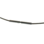 Hermes Cage de Ash Cube Metal Necklace Silver — view 5