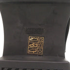 Hermes Leather Black 42.5 Side Gore Boots Short — view 8