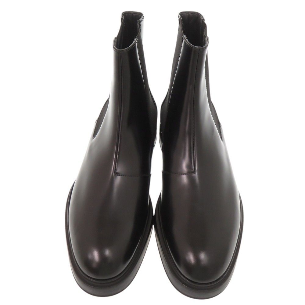 Hermes Leather Black 42.5 Side Gore Boots Short — view 3