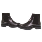Hermes Leather Black 42.5 Side Gore Boots Short — view 6