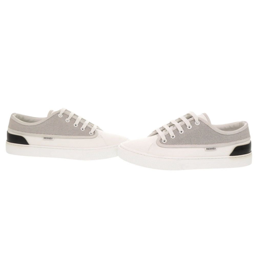 Hermes Envy 42.5 Canvas White Sneakers — view 6