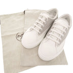Hermes Envy 42.5 Canvas White Sneakers — view 2