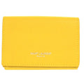 Saint Laurent Paris Logo Leather Yellow Trifold Wallet