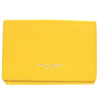Saint Laurent Paris Logo Leather Yellow Trifold Wallet