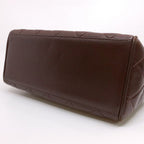 Chanel Quilted Handbag CC Logo Lambskin Brown Gold — view 4
