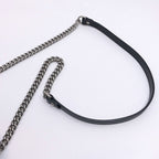 Gucci GG Marmont Small Shoulder Bag 2-Way Logo Leather Black Silver — view 8