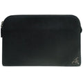 Prada Clutch Saffiano Leather Black Silver