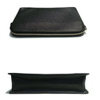 Prada Clutch Saffiano Leather Black Silver — view 3