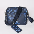 Louis Vuitton Monogram Water Color Trio Messenger Shoulder Bag Blue