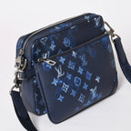 Louis Vuitton Monogram Water Color Trio Messenger Shoulder Bag Blue — view 3