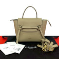 Celine Belt Bag Pico Leather 2-Way Mini Pochette Beige
