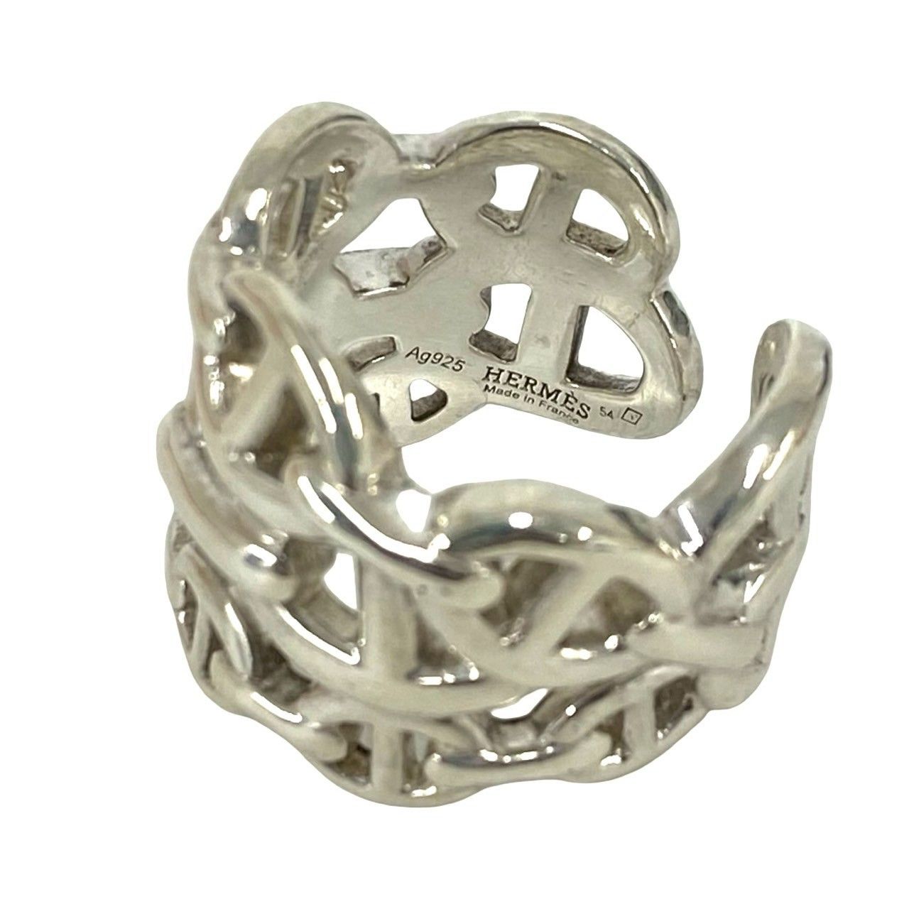 Hermes Chaine D'ancre Ring GM 925 Sterling Silver — view 3