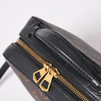 Louis Vuitton Saintonge Shoulder Bag Monogram Canvas Noir Calfskin Double — view 5
