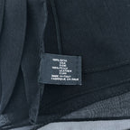 Saint Laurent Paris Silk Strap Logo Ribbon Choker Black Necklace — view 2