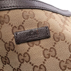 Gucci Shoulder Bag GG Canvas Beige Dark Brown — view 8