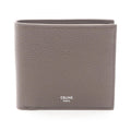 Celine Bifold Wallet Card Holder Gray Leather