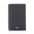 Celine Card Case Vertical Holder Black Leather
