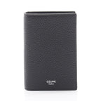 Celine Card Case Vertical Holder Black Leather