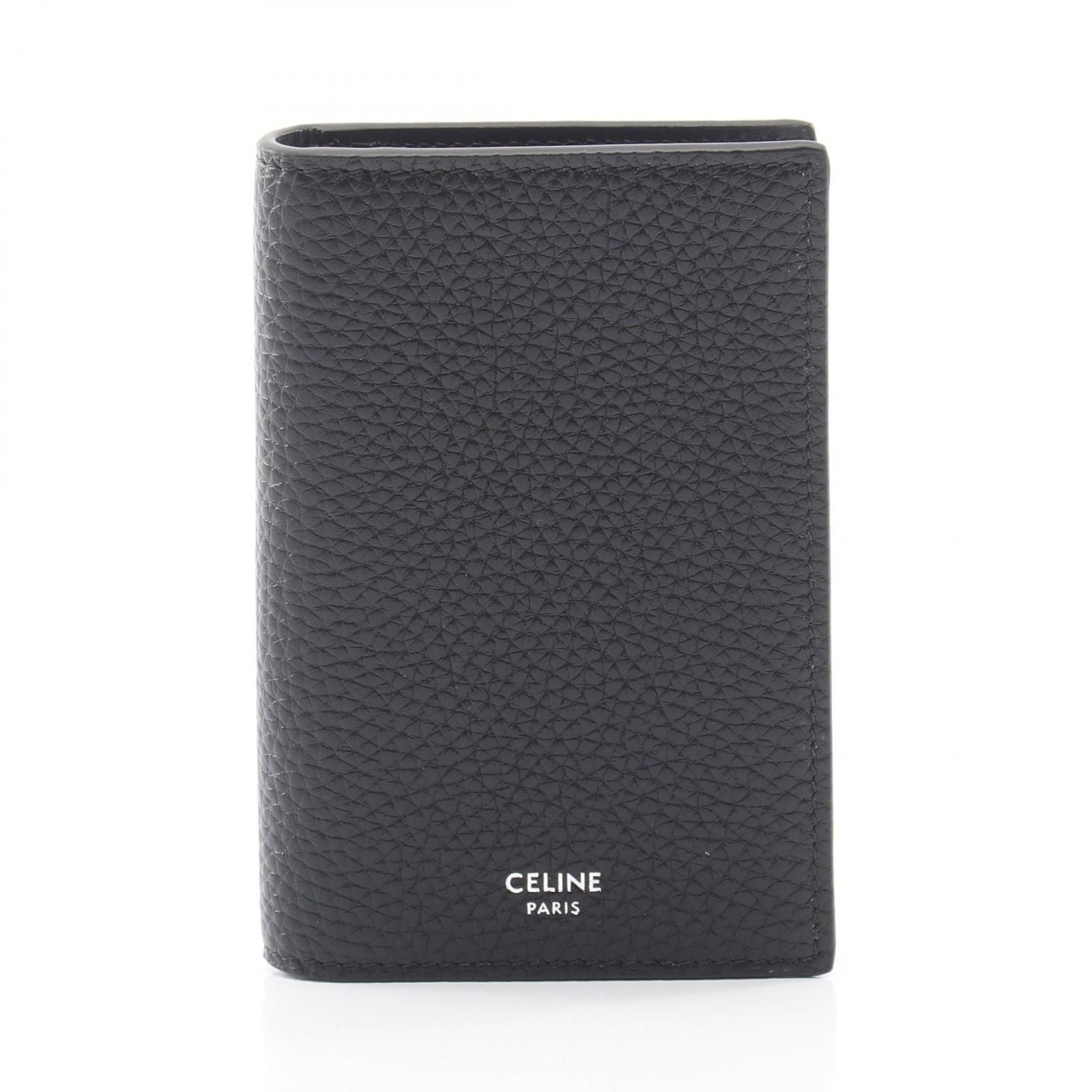 Celine Card Case Vertical Holder Black Leather