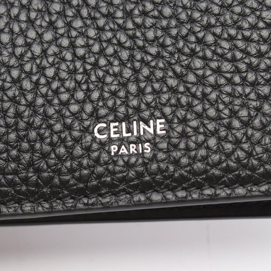 Celine Card Case Vertical Holder Black Leather — view 4