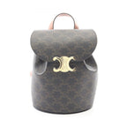 Celine Backpack Bonnie Trio Brown Canvas Leather
