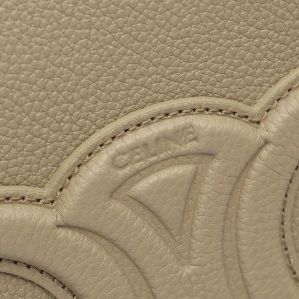 Celine Tote Mini Cabas Anais 2-Way Gray Leather — view 4