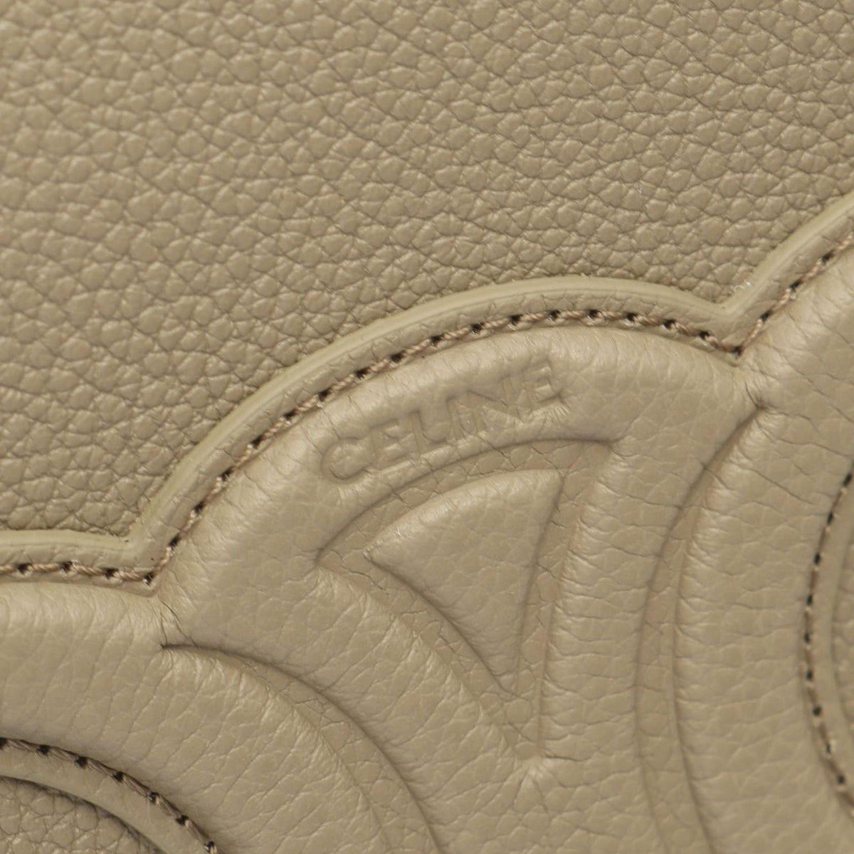 Celine Tote Mini Cabas Anais 2-Way Gray Leather — view 4
