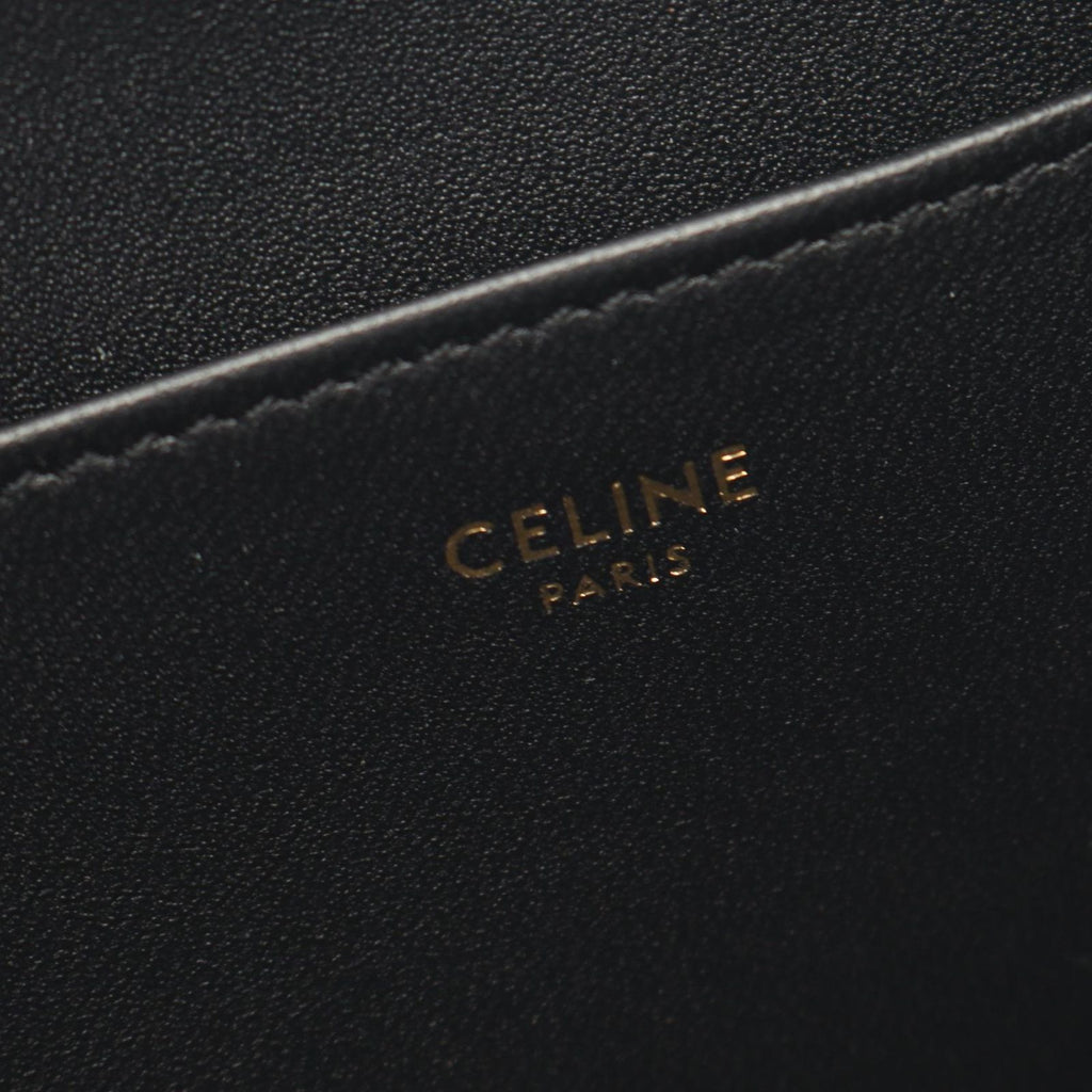 Celine Shoulder Bag Camille 16 Black Leather — view 4