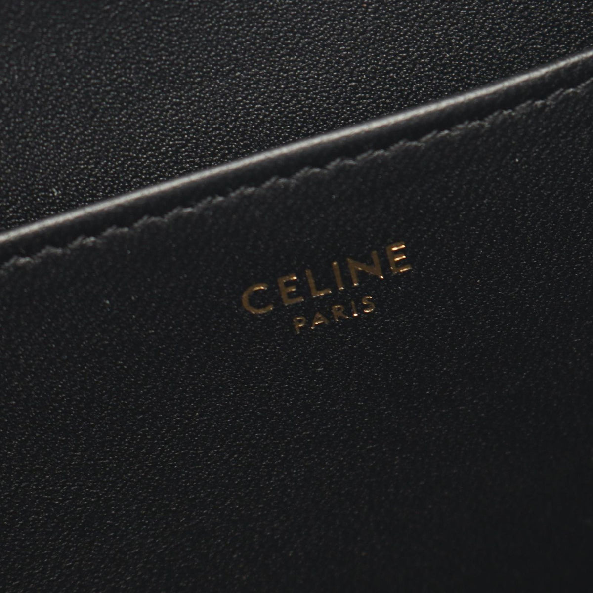 Celine Shoulder Bag Camille 16 Black Leather — view 4