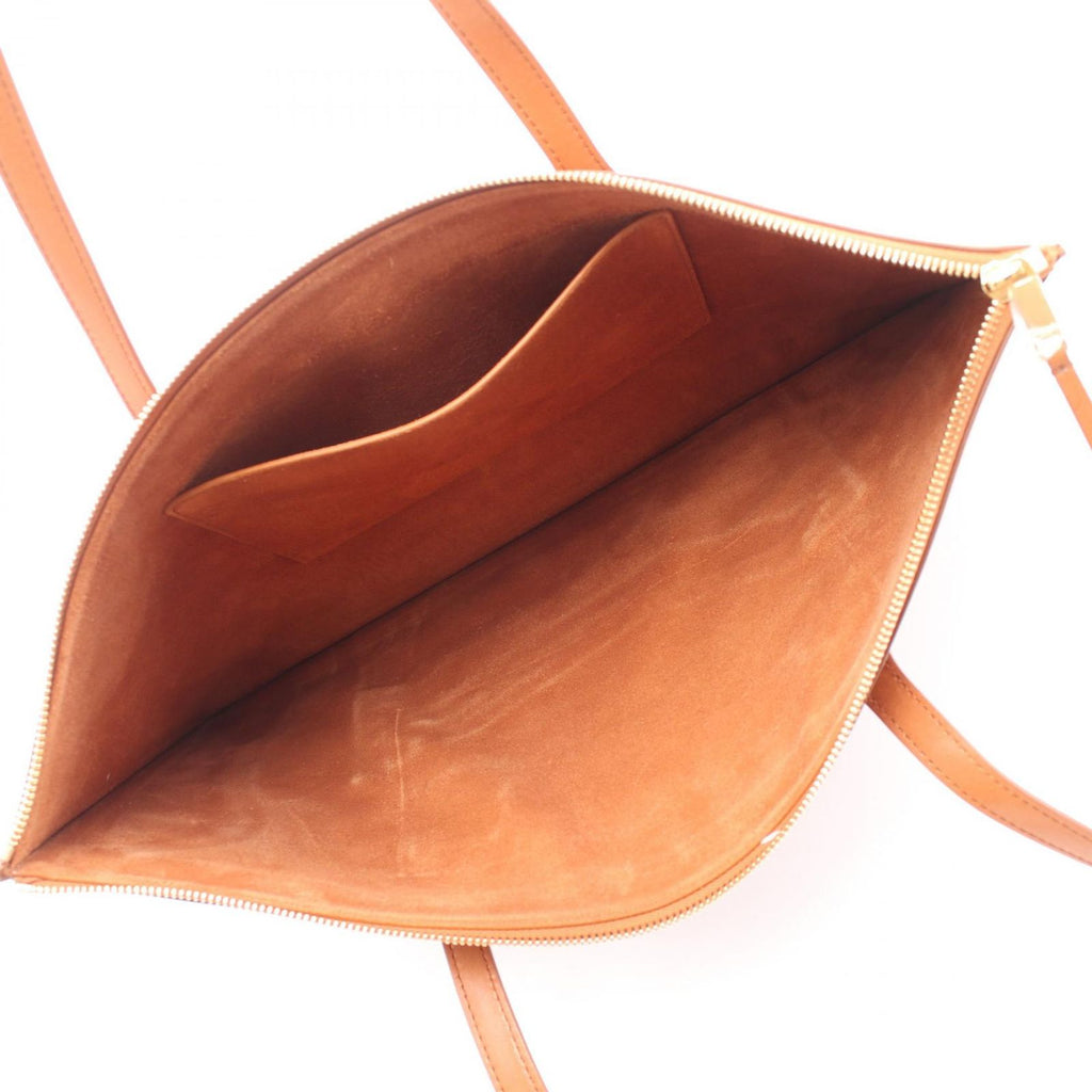 Celine Tote Flat Luggage Brown Leather — view 3