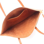 Celine Tote Flat Luggage Brown Leather — view 3