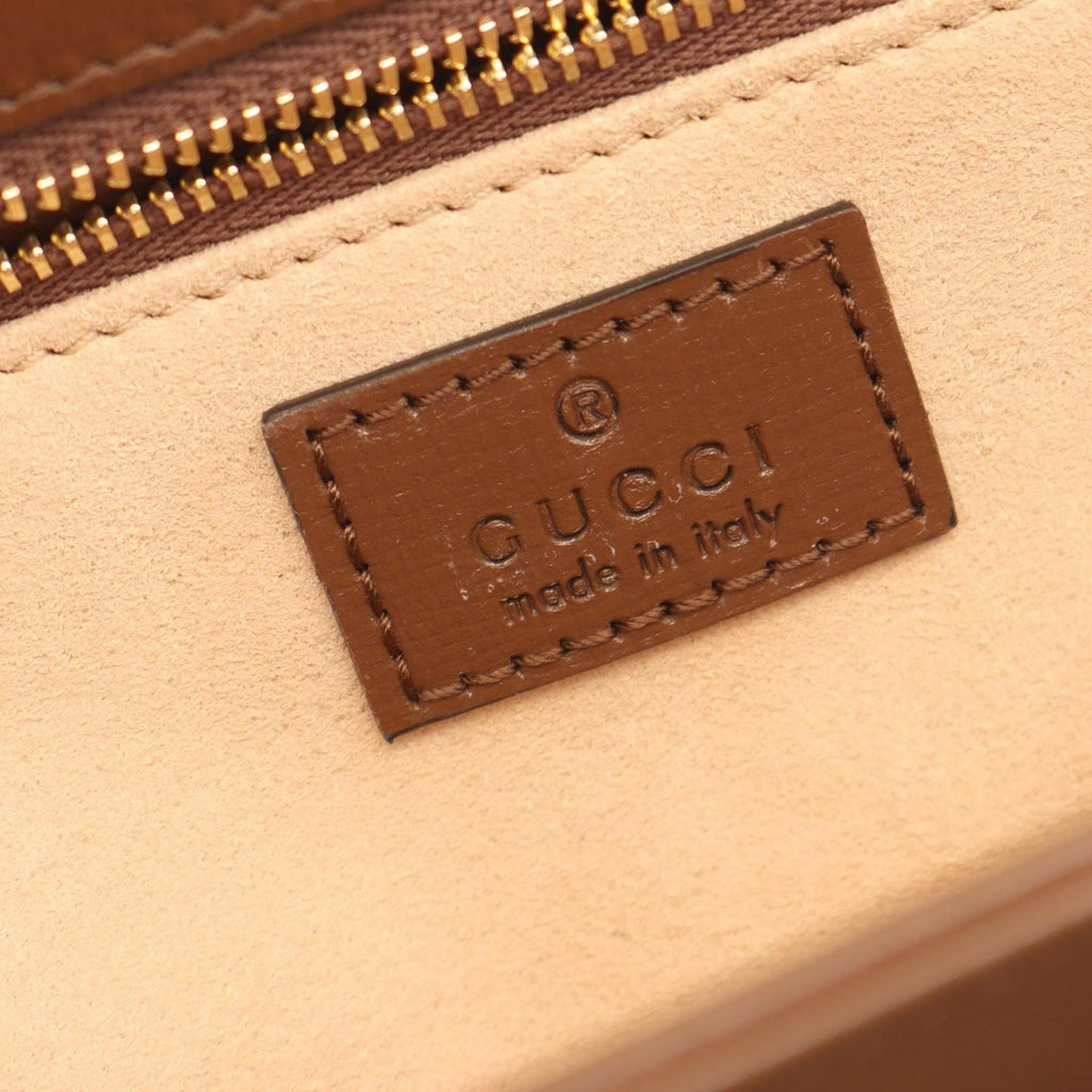 Gucci Shoulder Bag Horsebit GG Supreme Beige Canvas Leather — view 4