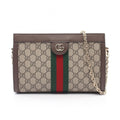 Gucci Shoulder Bag Ophidia Sherry Line GG Supreme Beige Canvas Leather