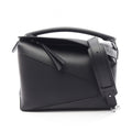 Loewe Handbag Puzzle Edge 2-Way Black Leather