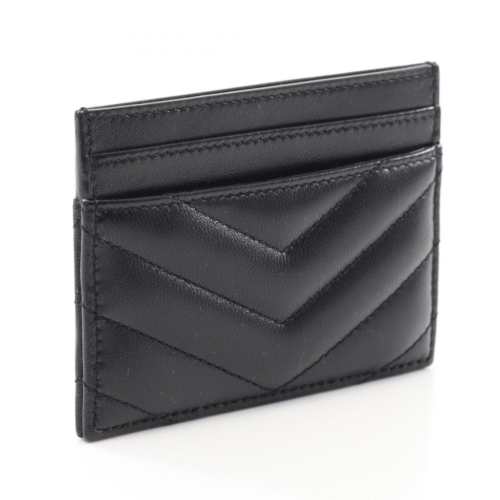 Saint Laurent Paris Card Case YSL Monogram Black Leather — view 2
