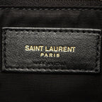 Saint Laurent Paris Shoulder Bag Lou Puffer Black Leather — view 4