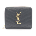 Saint Laurent Paris Bifold Wallet Monogram Black Leather